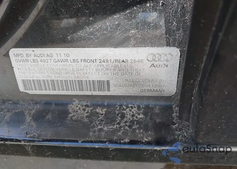 2011 Audi A4 2.0T Premium из США, поврежденный, VIN WAUFFAFL2BN032046